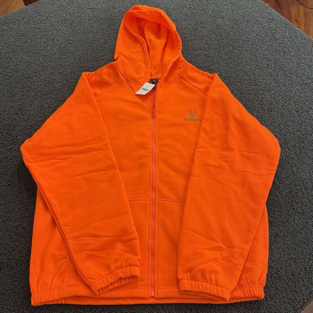 Huntworth Men’s XXL Full Zip Orange Hoodie
